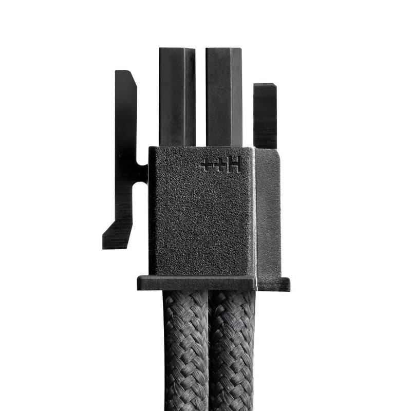 CableMod C-Series Pro ModMesh Sleeved 12V-2x6 12VHPWR Dual StealthSense Cable Kit for Corsair Type 5 RMX Shift (Carbon) - Image 2